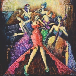 Anatolian kwadratowe puzzle Kobieca orkiestra 1024 elementy