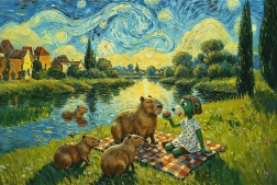 Trefl puzzle karmienie kapibar – 100 elementów