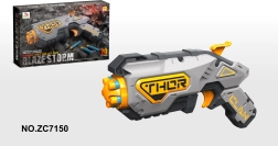 Zabawka dla dzieci blaster Blaze Storm szary + 20 bezpiecznych pocisków