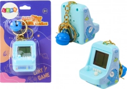 Elektroniczna gra Tetris brelok kieszonkowy niebieski