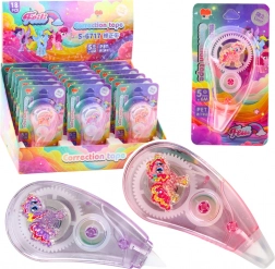 Korektor taśmowy Myszka z motywem Jednorożca, różowy/fioletowy