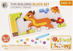Puzzle dla dzieci 4w1 zwierzęta 270 elementów