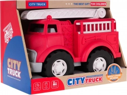 Eko wóz strażacki z bioplastiku z obrotową drabiną