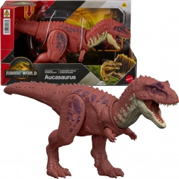 figurka dinozaura jurassic world rebirth aucasaurus 32,5 cm – wild roar od mattel