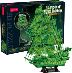 CubicFun 3D puzzle żaglowiec Latający Holender świecący w ciemności