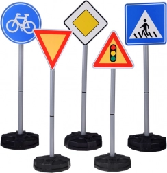 Edukacyjny zestaw znaków drogowych dla dzieci