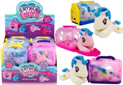 Mały jednorożec z transporterem - Pluszowa zabawka