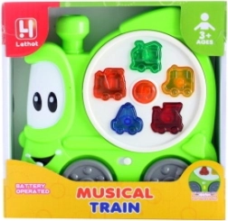 Dźwiękowy pociąg ze świetlnymi efektami