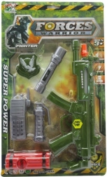 Wojskowy zestaw dla dzieci 30 cm ze świetlnymi i dźwiękowymi efektami