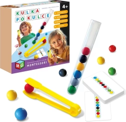 Montessori edukacyjna gra Kulka po kulce
