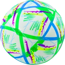 Gumowa piłka jasnozielona we wzory 24 cm