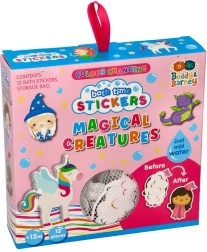 Zmiennokolorowe naklejki łazienkowe Mistyczne istoty z siateczką do przechowywania