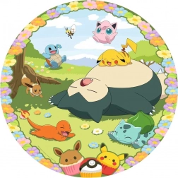 Okrągłe puzzle Urocze Pokemony 500 elementów