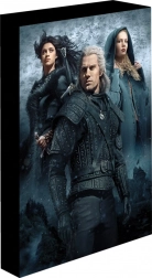 Świecący obraz LED Wiedźmin 30 × 40 cm