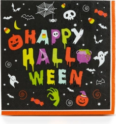 Papierowe serwetki Halloween Happy Halloween, 33 × 33 cm, 16 szt.