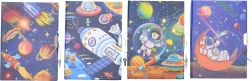 Pamiętnik z motywem Kosmosu z zamkiem 13x18 cm