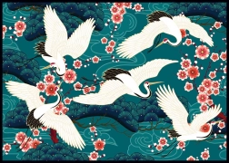 Interdruk Puzzle Tajemny Ogród: Żurawie 1000 elementów