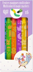 Magiczne kolorowe flamastry DJECO (zestaw 6)