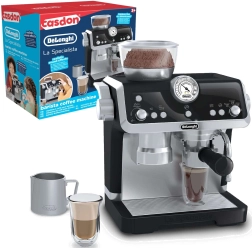 Outletowy dziecięcy ekspres kolbowy DeLonghi ze spieniaczem do mleka Casdon – uszkodzone opakowanie