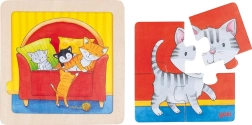 Drewniane puzzle króliczek od GOKI