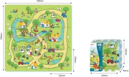 Piankowa mata puzzle Życie na wsi, 9 elementów, EVA, od 10 miesięcy