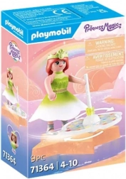 Playmobil Princess Magic – niebiały tęczowy bączek z księżniczką