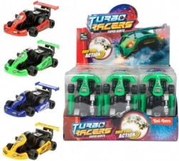 Plastowa gokart 9cm - różne kolory