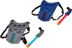 Wodny pistolet pompkowy z kamizelką 33 cm, zestaw do zabawy na świeżym powietrzu