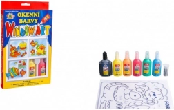 Creatoys farby okienne do zdejmowania 6×20 ml