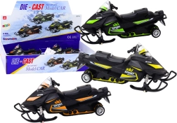 Skuter śnieżny 1:34 z napędem frykcyjnym, ze światłami i dźwiękami