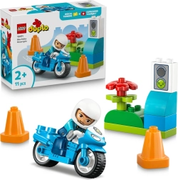 LEGO DUPLO niebieski policyjny motocykl