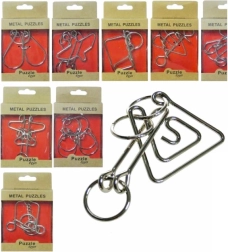 Metalowa łamigłówka mix – metalowa zagadka logiczna