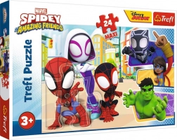 Maxi puzzle 24 elementów Marvel Spidey i jego niesamowici przyjaciele Trefl