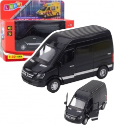 Metalowy van ze światłami i dźwiękami – czarny