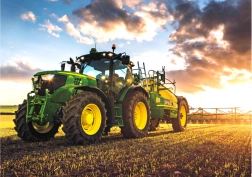 Malowanie diamentowe Traktor John Deere na polu 30x40cm