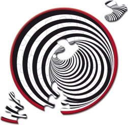 Curiosi okrągłe puzzle Picoli Tunel 33 elementów