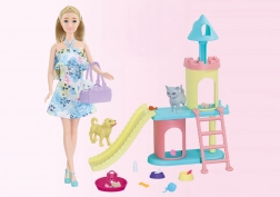 Lalka ze zwierzątkami 30 cm