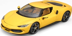 Metalowy model auta Ferrari 296 GTB żółty od Bburago