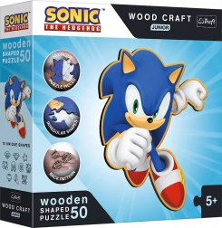 Drewniane puzzle Sonic 50 elementów
