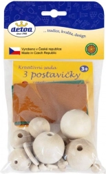 Detoa kreatywny zestaw – drewniane figurki do tworzenia