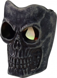 Halloweenowa migająca mini lampka w kształcie czaszki