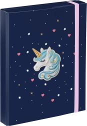 Teczki na zeszyty A5 BAAGL Unicorn Gold