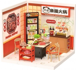 Robotime Rolife DIY domek: azjatycka restauracja z oświetleniem LED, 127 elementów