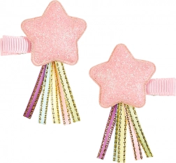 Spinki do włosów z różową gwiazdką dla dzieci