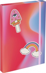 BAAGL teczka na zeszyty A4 – tęcza, czerwona