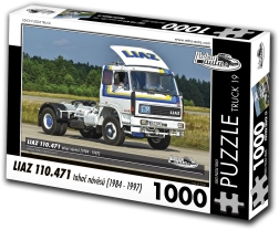 Puzzle RETRO-AUTA: LIAZ 110.471 ciągnik siodłowy naczep (1984–1997), 1000 elementów