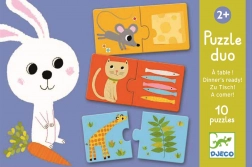 Duo Puzzle DJECO: Co będzie dziś na obiad?