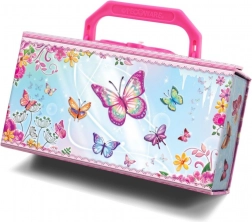 Szkatułka na biżuterię Pecoware – motylki z zamkiem i zawieszkami