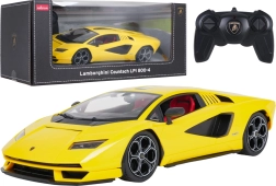 Zdalnie sterowany samochód Rastar Lamborghini Countach LPI 800-4 żółty 1:16