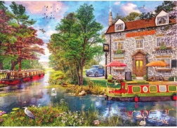 Puzzle Hotel Riverside Inn 1000 elementów od Gibsons